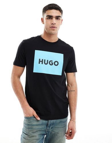 Dulive - T-shirt nera con logo - Hugo Red - Modalova