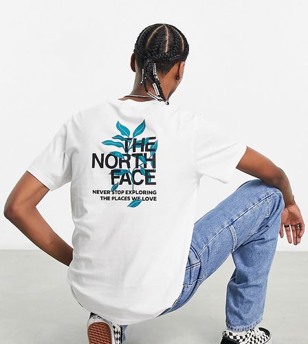 In esclusiva su ASOS - - Leaves Graphic - T-shirt bianca con stampa sul retro - The North Face - Modalova