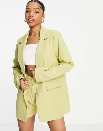 X Perrie Sian - Blazer boyfriend color lime in coordinato - In The Style - Modalova