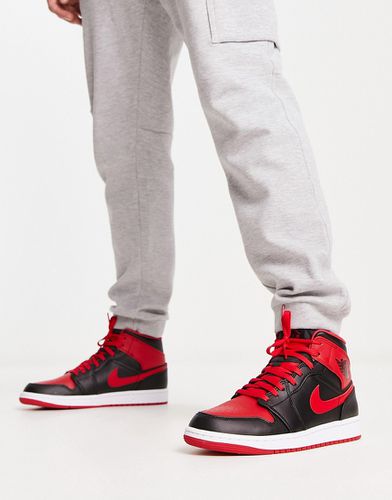 AJ1 - Sneakers alte nere e rosse - Jordan - Modalova