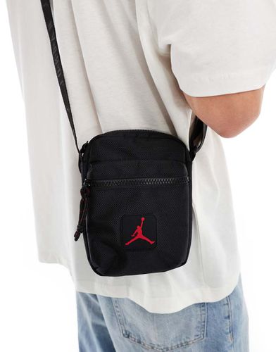 Borsa a tracolla nera con logo - Jordan - Modalova