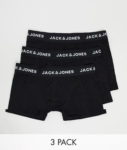 Confezione da 3 boxer neri con logo in vita - Jack & Jones - Modalova