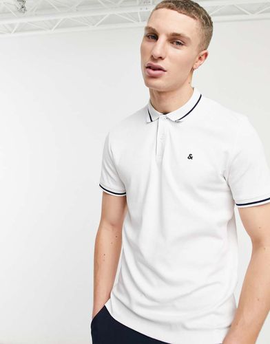 Essentials - Polo in jersey bianca - Jack & Jones - Modalova