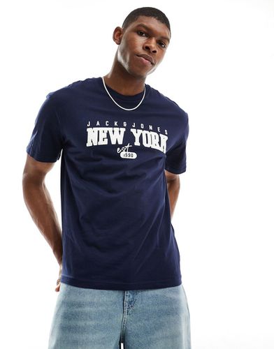 Originals - T-shirt con stampa "New York" - Jack & Jones - Modalova