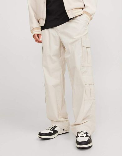 Pantaloni ampi beige con tasche doppie - Jack & Jones - Modalova