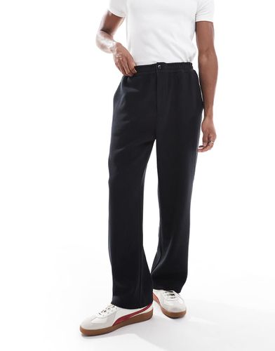 Pantaloni ampi neri a coste in coordinato - Jack & Jones - Modalova