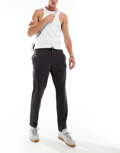 Pantaloni eleganti affusolati con coulisse in vita scuro mélange - Jack & Jones - Modalova