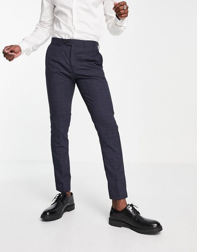 Premium - Pantaloni da abito slim blu a quadri - Jack & Jones - Modalova