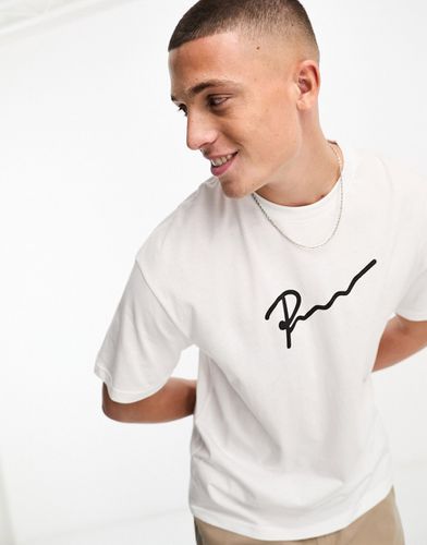 Premium - T-shirt oversize bianca con stampa del logo - Jack & Jones - Modalova