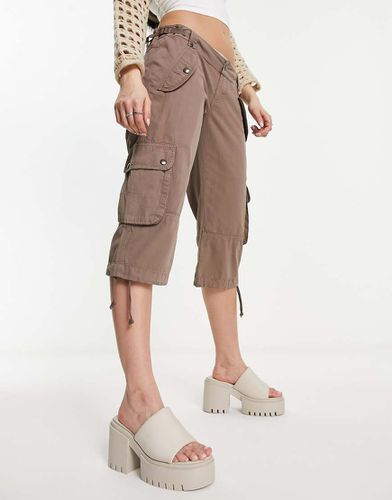 Pantaloncini cargo a vita bassa tortora - Jaded London - Modalova