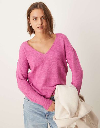 Maglione scuro con scollo a V - JDY - Modalova