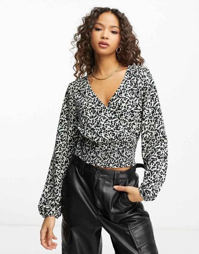 Karla - Top a punto smock con stampa animalier - JDY - Modalova