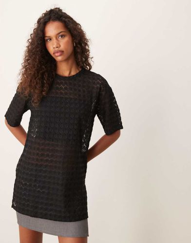 T-shirt oversize en dentelle - Jdy - Modalova