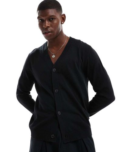 JJ Rebel - Cardigan nero in maglia - JJ Rebel - Modalova