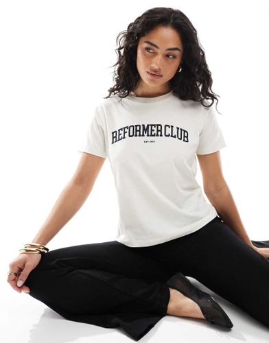 T-shirt à imprimé Reformer Club - Crème - Jjxx - Modalova