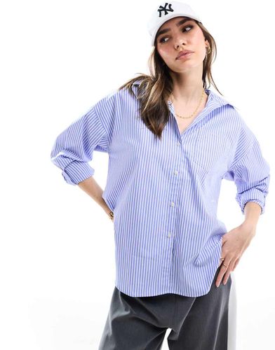 Camicia oversize in popeline a righe - JJXX - Modalova