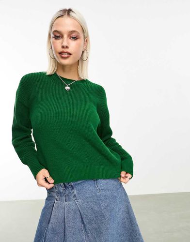 Maglione girocollo a coste verde - JJXX - Modalova