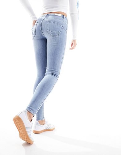 Power - Jeans skinny a vita medio alta modellanti lavaggio chiaro - ONLY - Modalova