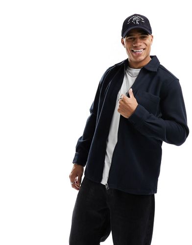 Camicia giacca effetto lana con zip - ONLY & SONS - Modalova