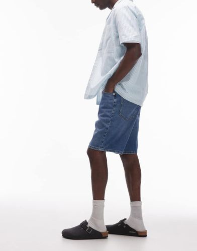 Fade - Short en jean ample - moyen délavé - Only & Sons - Modalova