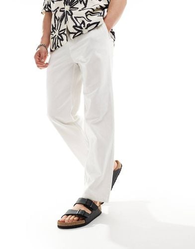 Pantaloni ampi bianchi in misto lino - ONLY & SONS - Modalova