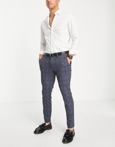 Pantaloni slim in jersey a quadri - ONLY & SONS - Modalova