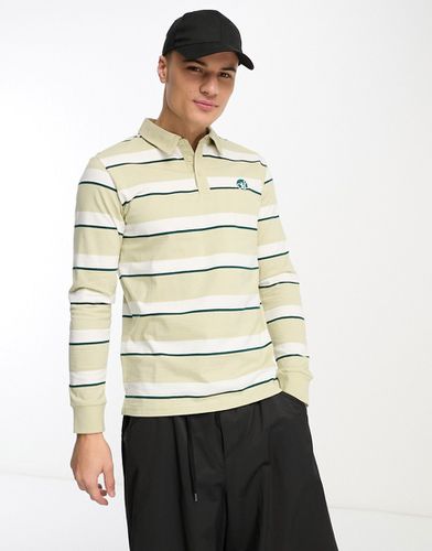 Polo stile rugby a righe beige - ONLY & SONS - Modalova