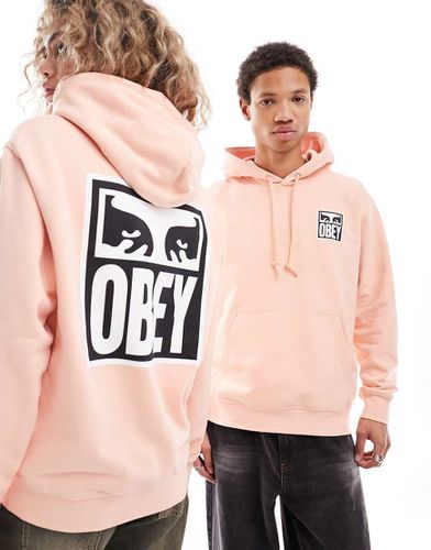 Icon Eye - Felpa unisex color pesca - Obey - Modalova