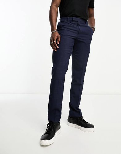 Pantaloni da abito blu navy a quadri neri - Original Penguin - Modalova