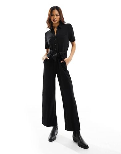 Tuta jumpsuit in jersey nera - Other Stories - Modalova