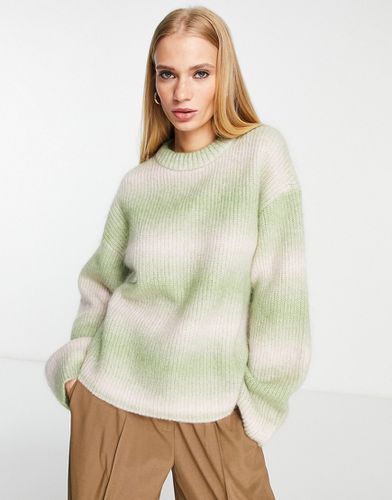 Maglione in misto lana bianco e verde a righe - Other Stories - Modalova