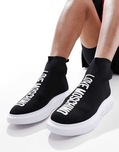 Sneakers alte nere - Love Moschino - Modalova