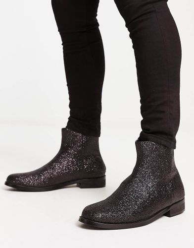 Stivaletti eleganti neri glitterati - London Rebel X - Modalova