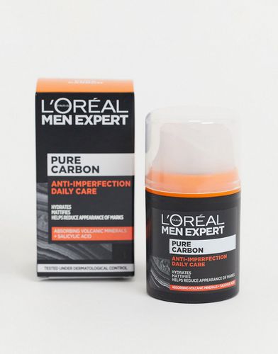 Pure - Crema da viso per uso quotidiano esfoliante contro i punti neri da 50 ml - L'Oreal Men Expert - Modalova
