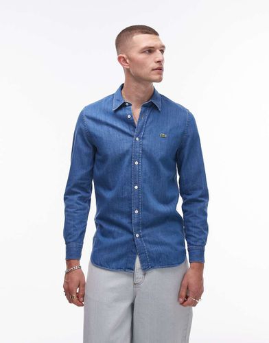 Camicia a maniche lunghe in denim - Lacoste - Modalova