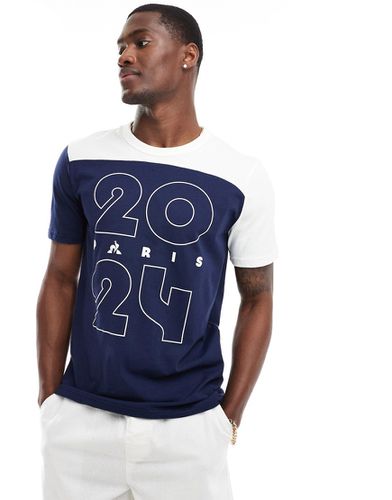 Paris 2024 - T-shirt blu notte - Le Coq Sportif - Modalova