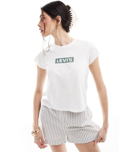 Authentic - T-shirt bianca con riquadro del logo - Levi's - Modalova