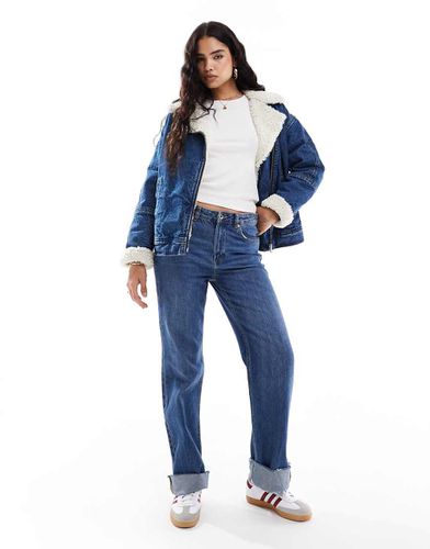 Giacca di jeans medio con fodera in pile borg - Levi's - Modalova