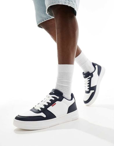 Drive - Sneakers in pelle blu navy e bianche con logo - Levi's - Modalova