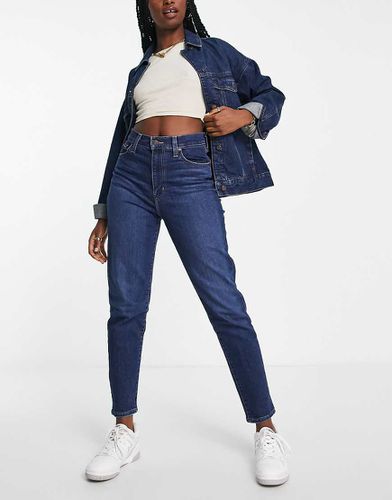 Mom jeans a vita alta lavaggio scuro blu - Levi's - Modalova