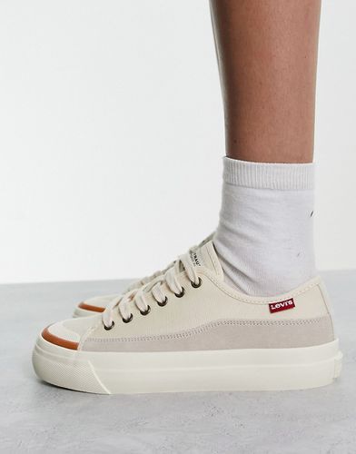 Square - Sneakers basse color crema con etichetta rossa del logo - Levi's - Modalova