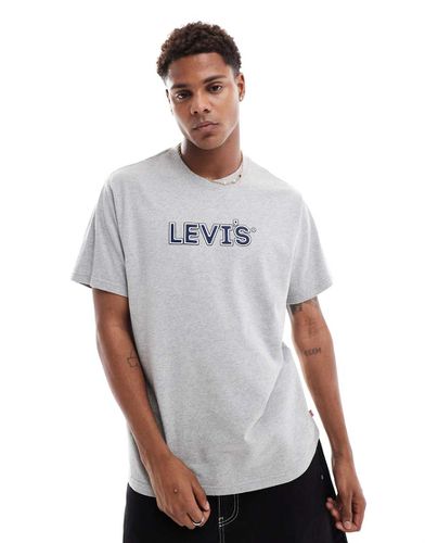 T-shirt comoda mélange con logo imbottito - Levi's - Modalova