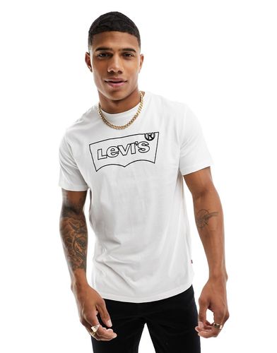 T-shirt con logo batwing bianca - Levi's - Modalova