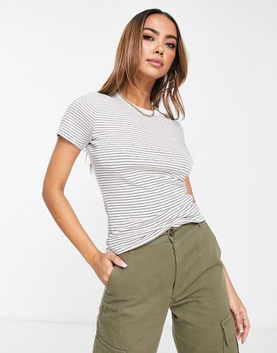 T-shirt mini a coste a righe color pesca - Levi's - Modalova