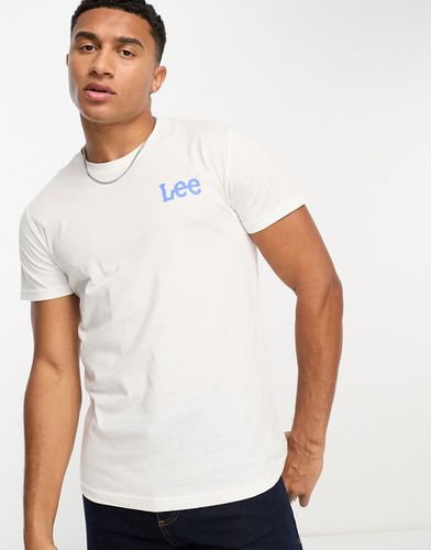 T-shirt bianca con logo ondulato - Lee - Modalova