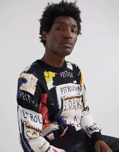 X Jean-Michael Basquiat - Capsule - Felpa nera con stampa artistica - Lee - Modalova