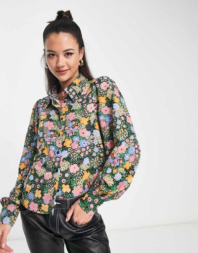 Blusa con stampa a fiori - Monki - Modalova