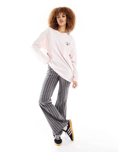 Maglietta a maniche lunghe oversize con stampa "If Not Now" - Monki - Modalova