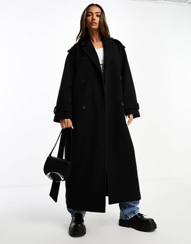 Trench taglio lungo con cintura - Monki - Modalova