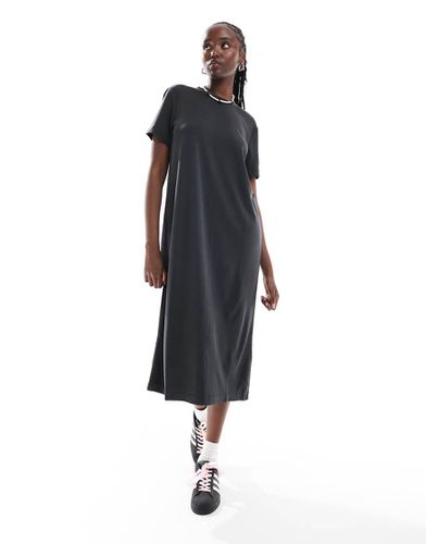 Monki - Vestito t-shirt lungo nero - Monki - Modalova